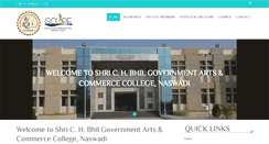 Desktop Screenshot of govtcollegenaswadi.com