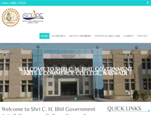Tablet Screenshot of govtcollegenaswadi.com